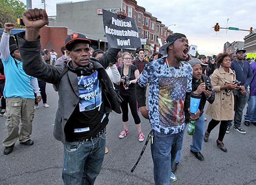 Baltimore celebrates charges against the six officers involved in Freddie Gray's murder