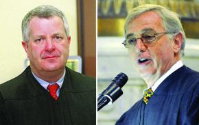 Michael Conahan (left) and Mark Ciavarella (right)