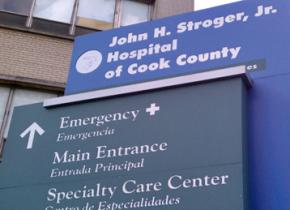 Stroger Hospital near downtown Chicago